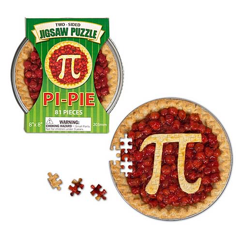 Pi-Pie Two-Sided 81-Piece Puzzle