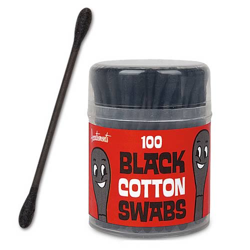 Black Cotton Swabs