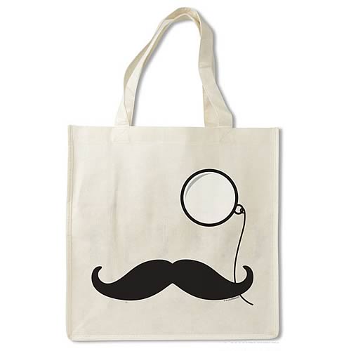 Mustache and Monocle Bag