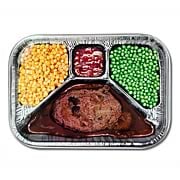 TV Dinner Style Metal Serving Tray