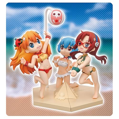 Evangelion Petit Eva Summer Bikini Mini-Figures Case