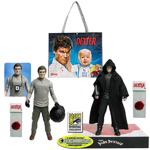 Dexter 7-Inch Action Figures and SDCC Showtime Bag Bundle