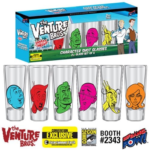 Venture Bros. Character Shot Glasses Set of 6-Con. Exclusive