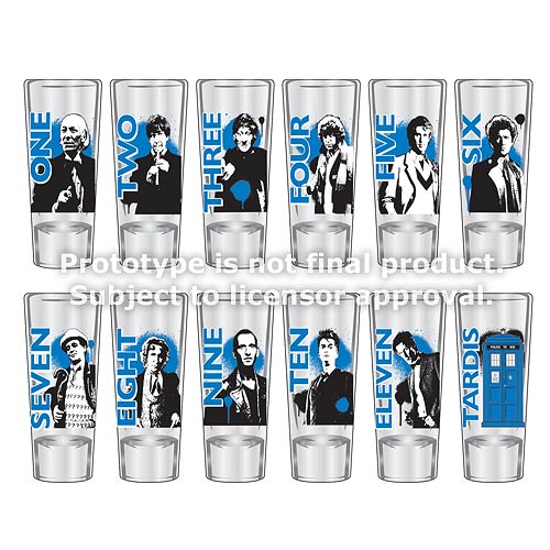 Doctor Who 2 oz. Glass Set of 12