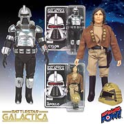 Battlestar Galactica Cylon and Captain Apollo Action Figures