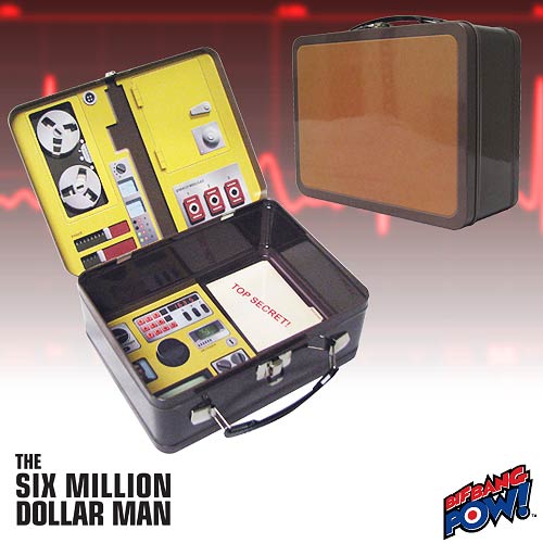 Six Million Dollar Man Oscar Goldman's Briefcase Tin Tote