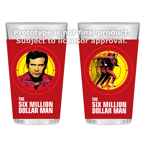 The Six Million Dollar Man 16 oz. Glass Set of 2