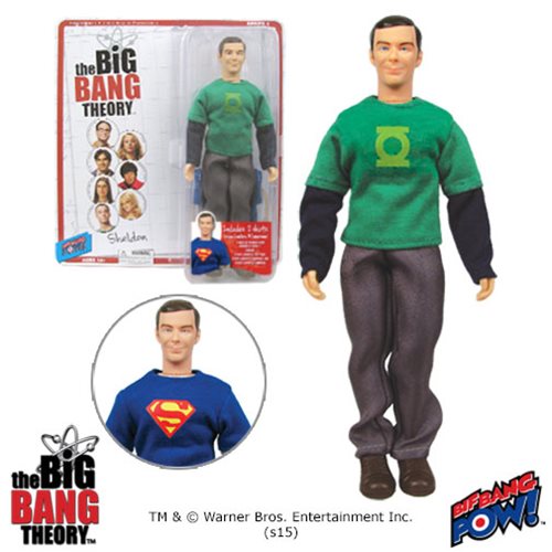 Big Bang Theory Sheldon Green Lantern/Superman 8-Inch Figure