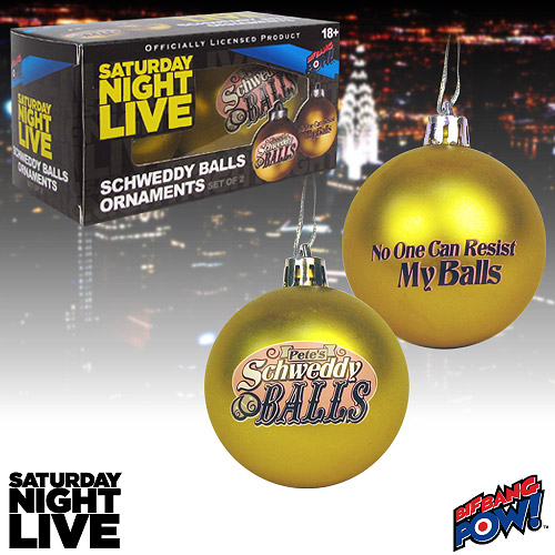 Saturday Night Live Schweddy Balls Ornaments - Set of 2