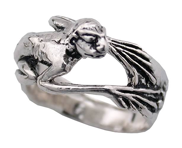 Gollum Creature Ring - Silver