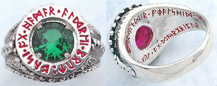 Dwarven Ring of Power Emerald