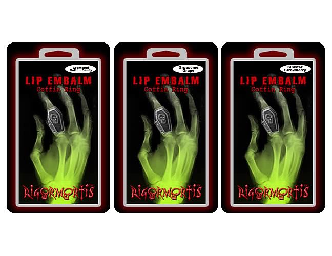 Rigormortis Lip Embalm Coffin Ring Case