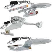 Star Trek Vehicle Key Chains Set