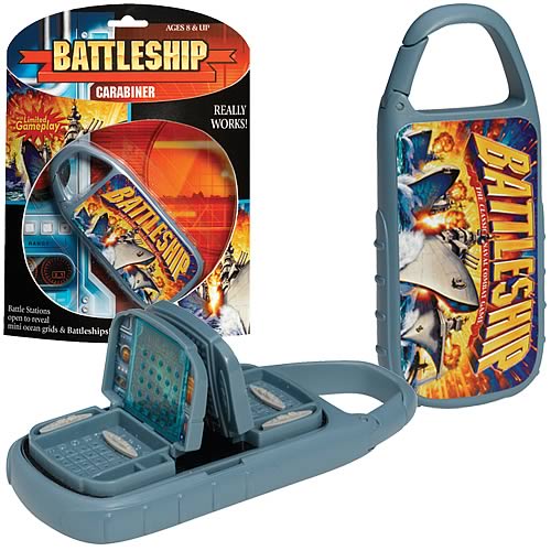 Battleship Carabiner Travel Game