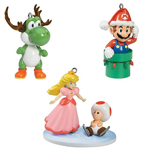 Super Mario Ornaments Set