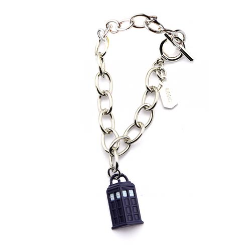 Doctor Who TARDIS Charm Bracelet with Toggle Clasp