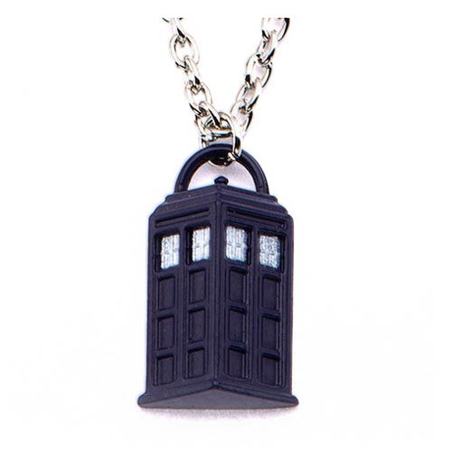 Doctor Who TARDIS Pendant with Lobster Clasp Chain Necklace