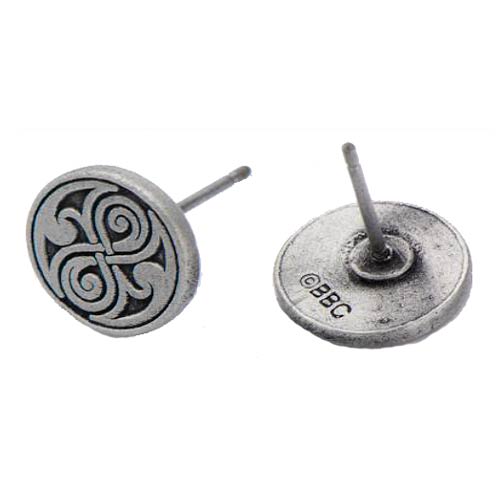 Doctor Who Seal of Rassilon Casted Stud Earrings