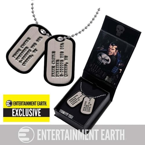 Punisher Frank Castle Dog Tags Necklace Replica - Entertainment Earth Exclusive