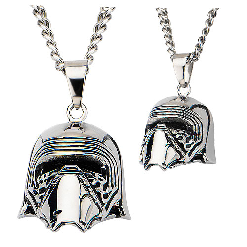 Star Wars VII Kylo Ren 3D Cast Stainless Steel Necklace