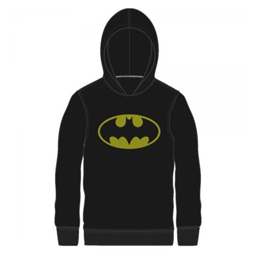 Batman Logo Black Hooded Long Sleeve