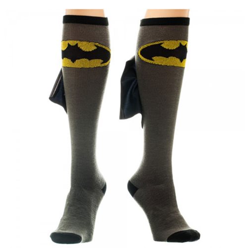 Batman Logo Knee High Shiny Cape Socks