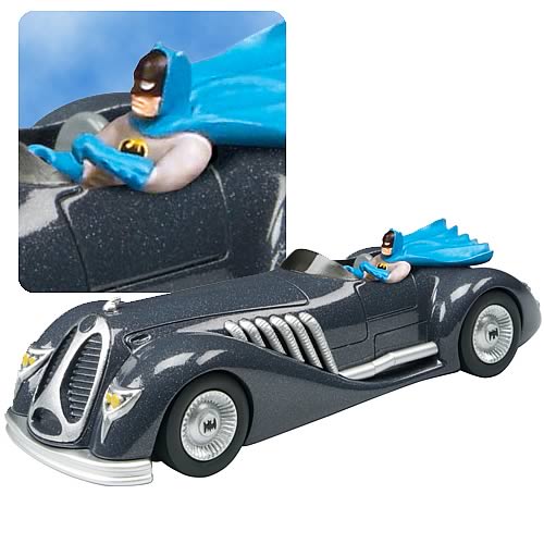 Batman 1940s Die-Cast 1:43 Scale Roadster with Figure