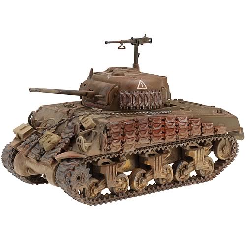 British Sherman III M4A2 Tank with Infantry Set