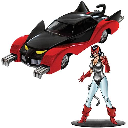 Batman 1960s Catmobile and Catwoman Figure