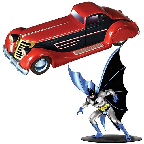 Batman 1930s Batmobile and Batman Figure