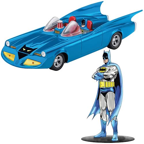 Batman 1960s Batmobile and Batman Figure