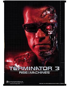 Terminator T-850 Red Face Wall Scroll