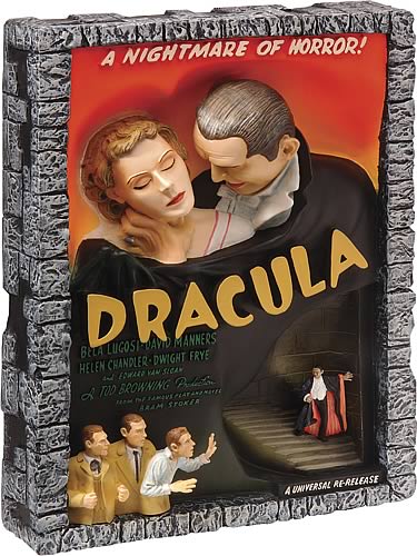 Dracula Style E Movie Poster Sculpture