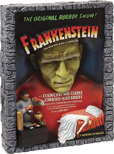 Frankenstein Style A Movie Poster Sculpture