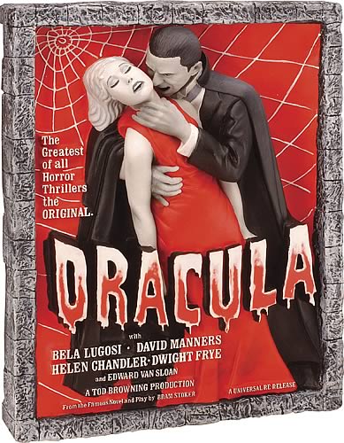 Dracula Style D Movie Poster Sculpture