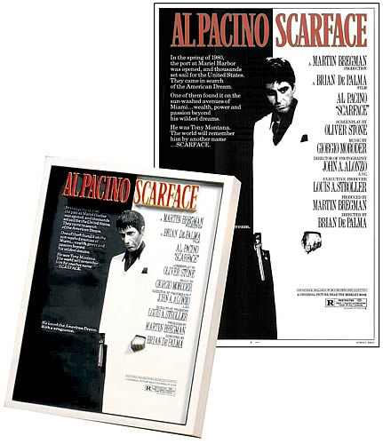 Scarface Movie Poster Sculpture