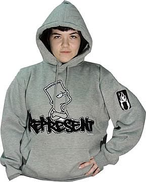 Bart Simpson Represent Hoodie