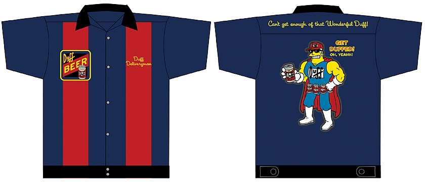 Duff Beer Bowling Shirt