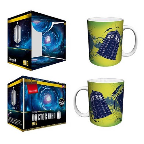 Doctor Who TARDIS Taking Off Yellow 11 oz. Mug