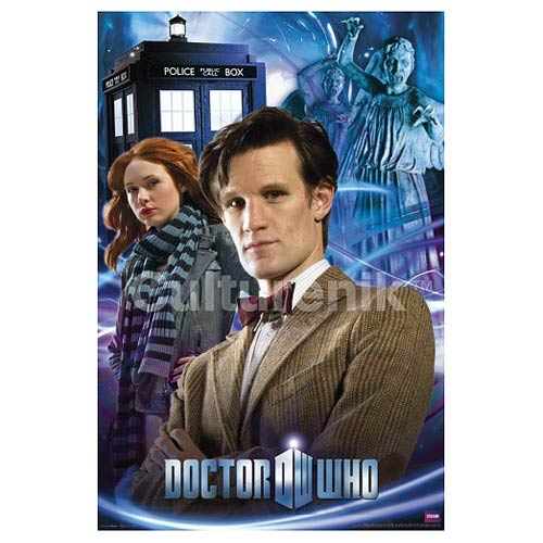 Doctor Who Eleventh Doctor and Amy Pond Standard Poster