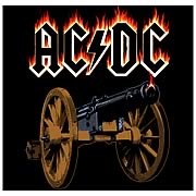 AC/DC Flaming Cannon Micro Raschel Fleece Blanket