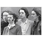 The Beatles Black and White Canvas Print