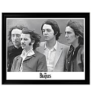 The Beatles Black and White Framed Poster