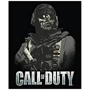 Call of Duty Skull Soldier Mirco Rashel Fleece Blanket
