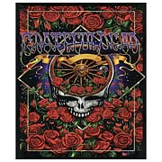 Grateful Dead Skull with Roses Micro Raschel Fleece Blanket