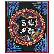 KISS Rock and Roll Over Micro Raschel Fleece Blanket