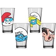 Smurfs Glass Tumbler 4-Pack