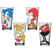 Sonic the Hedgehog Glass Tumbler 4-Pack