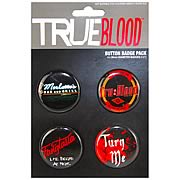 True Blood Pin 4-Pack Set #1