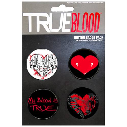 True Blood Pin 4-Pack Set #2